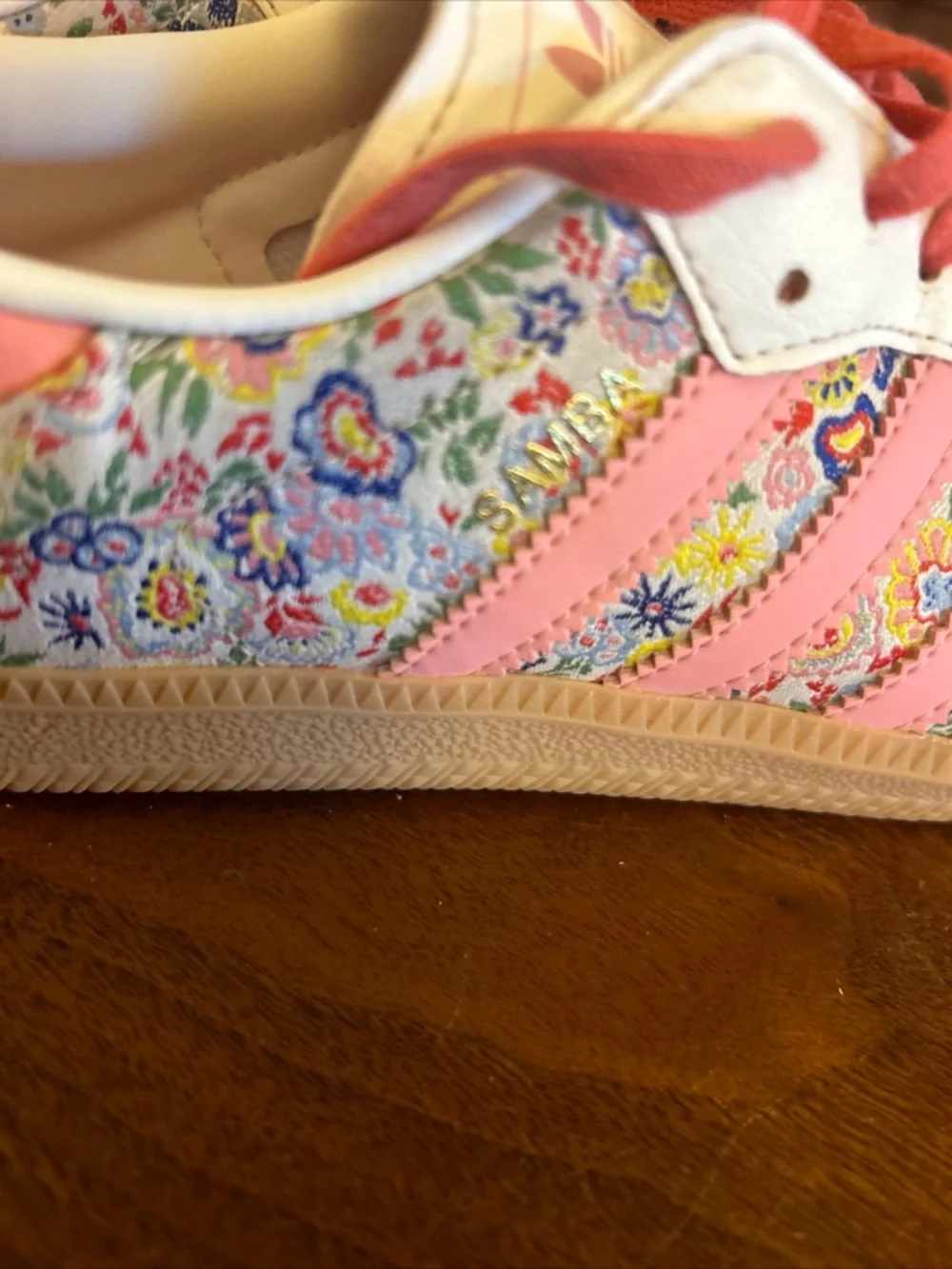 adidas Samba x Liberty Embroidered Floral Sneakers size 5.5Y EU 38 - Picture 7 of 12